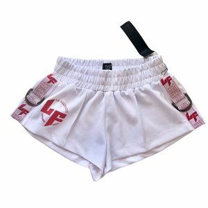 New LF The Brand White Red Shorts Elastic Waist S